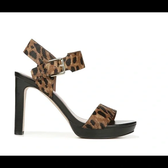 NIB Franco Sarto Leopard Platform Heels - Picture 2 of 3